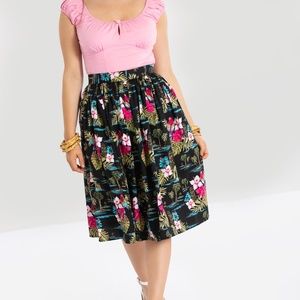 Hell Bunny Noa Noa Tiki Swing Skirt